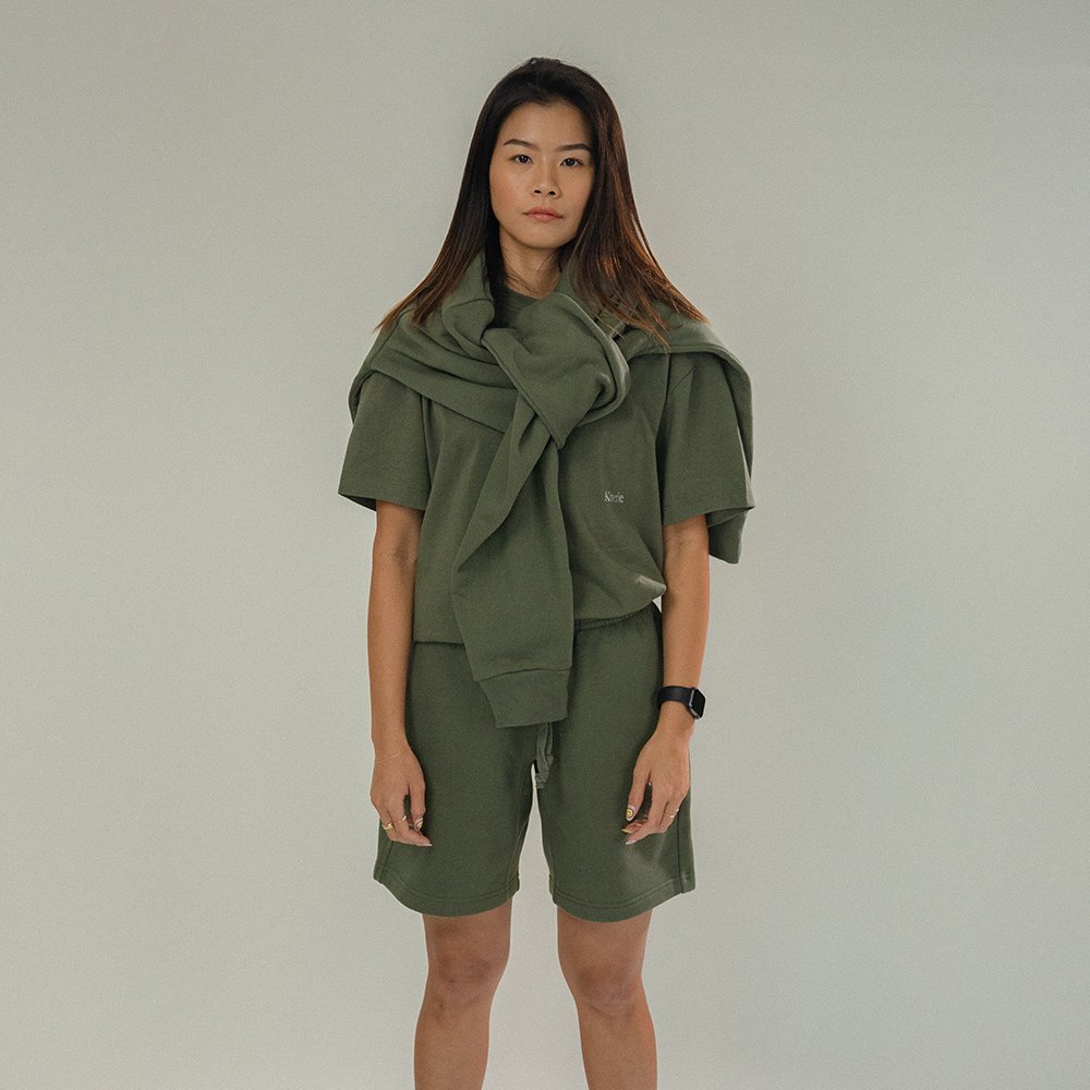 Boxy Tee (Olive Green)