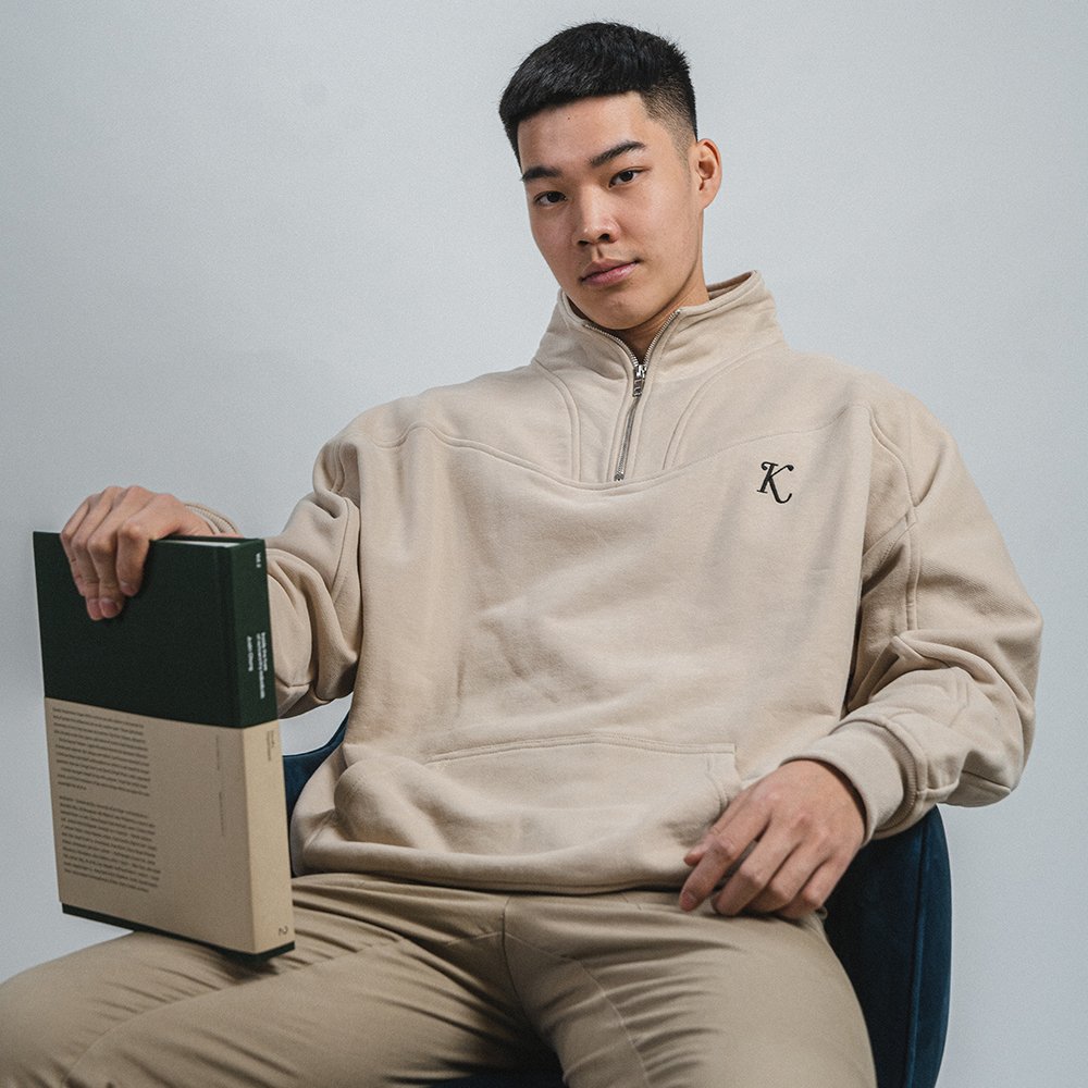 Multi-Panel Quarter-Zip (Sand)